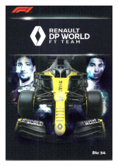 2020 Topps Formule 1Turbo Attax 34Team Card Renault DP World F1 Team