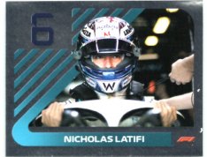 samolepka 2021 Topps Formule 1 Helmet 212 Nicholas Latifi Williams