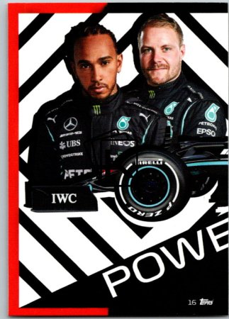 2021 Topps Formule 1 Turbo Attax 16 Power Action Car Mercedes