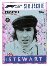 2025 Topps Turbo Attax F1  Icons of the Grid   295 Sir Jackie Stewart-Paralel Pink
