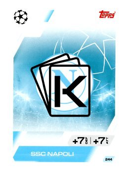 fotbalová kartička 2025-26 Topps Match Attax UCC 244 Team Logo (SSC Napoli)