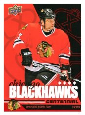 2025-26 Upper Deck Centennial Chicago Blackhawks 55 Wendel Clark
