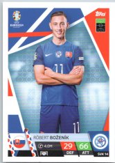 fotbalová karta Topps Match Attax EURO 2024 SVK14 Róbert Boženík (Slovakia)