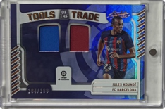 relic karta Panini Absolute Jules Koundé FC Barcelona Tools of the Trade Relic 104/199