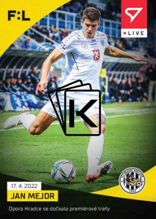fotbalová kartička SportZoo 2021-22 Live L-118 Jan Mejdr FC Hradec Králové /65