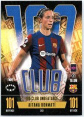 2023-24 Topps Match Attax EXTRA UEFA Club Competition 100 Club UEFA Women's Champions League 343 Aitana Bonmatí (FC Barcelona)  -  101 Unbeatable