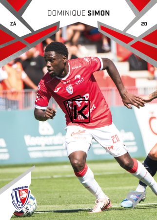 Fotbalová kartička 2024-25 SportZoo Chance Liga Serie 2 FK Pardubice 315 DOMINIQUE SIMON