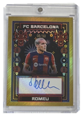 autographed card 2023-24 Topps FC Barcelona Team Set Oriol Romeu Auto 08/50