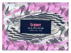2025 Topps Turbo Attax F1 BWT Alpine  55 Team Logo-Paralel Pink