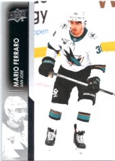hokejová karta 2021-22 UD Series One 148 Mario Ferraro - San Jose Sharks