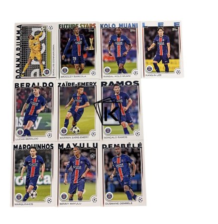 Týmový set 2024-25 Topps UEFA Club Competitions Flagship PSG