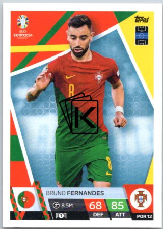 fotbalová karta Topps Match Attax EURO 2024 POR12 Bruno Fernandes (Portugal)