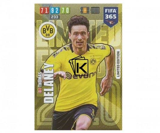 Fotbalová kartička Panini FIFA 365 – 2020 Limited Edition Thomas Delaney Borussia Dortmund