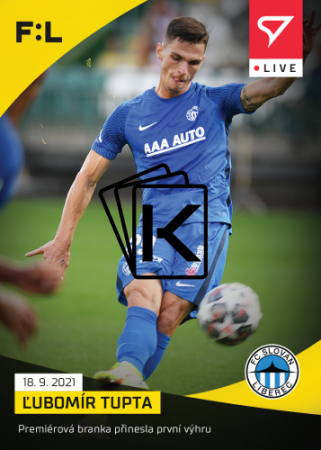 fotbalová kartička SportZoo 2021-22 Live L-034 Ľubomír Tupta FC Slovan Liberec /90
