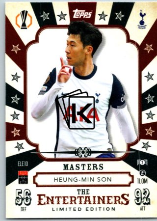 fotbalová kartička 2024-25 Topps Match Attax UEFA Club Competitions Limited Edition The Entertainers - Magicans ELE10 Heung-Min Son (Tottenham Hotspur)