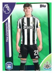 fotbalová kartička 2025-26 Topps  Premier League 222 Tino Livramento (Newcastle United)-PARALLEL Green