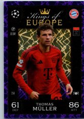 Fotbalová kartička 2024-25 Topps Match Attax EXTRA UEFA Club Competitions Kings of Europe 256.  Thomas Müller (FC Bayern München)