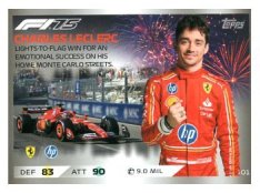 2025 Topps Turbo Attax F1 Scuderia Ferrari HP Epic Moments  101	Charles Leclerc