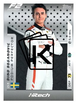 2025 Topps Turbo Attax F1 Hitech TGR F2 Podium Perfections HP 213 Dino Beganovic