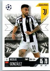 Fotbalová kartička 2024-25 Topps Match Attax EXTRA UEFA Club Competitions Squad Update 31.  Nicolás González (Juventus)