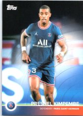 Fotbalová kartička Topps 2021-22 PSG Team Set 4 Presnel Kimpembe