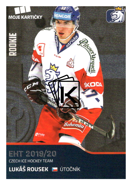 2019-20 Czech Ice Hockey Team 28 Lukáš Rousek :: Kartičkárna