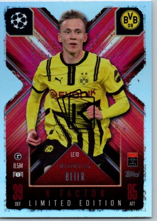 Fotbalová kartička 2024-25 Topps Match Attax EXTRA UEFA Club Competitions Limited Edition Maximilian Beier (Borussia Dortmund)