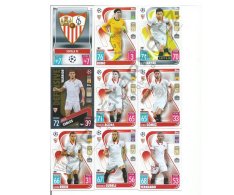 Týmový set 2021-22 Topps Match Attax UEFA Champions League Sevilla FC (18 karet)