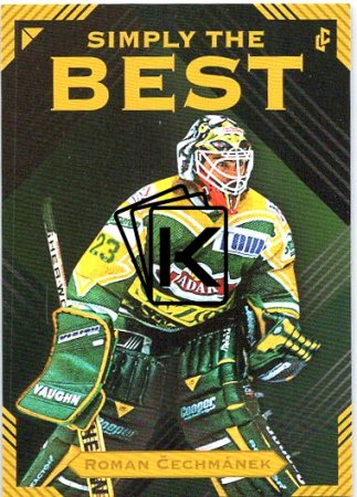 Legendary Cards Simply The Best 1 Roman Čechmánek 1994 HC Dadák Vsetín