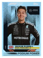 2025 Topps Turbo Attax F1 Mercedes AMG  Podium Power  330 George Russell