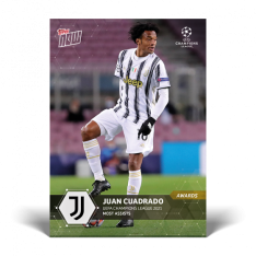 Fotbalová kartička Topps Now UCL 88 Juan Cuadrado Juventus