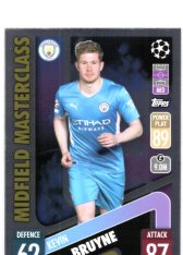 fotbalová kartička 2021-22 Topps Match Attax UEFA Champions Midfield Masterclass 23 Kevin De Bruyne Manchester City