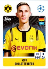 2024-25 Topps Champions League 127 Nico Schlotterbeck (Borussia Dortmund)