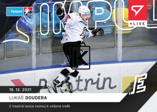 hokejová kartička SportZoo 2021-22 Live L-063 Lukáš Doudera HC Energie Karlovy Vary