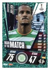 fotbalová kartička 2020-21 Topps Match Attax Champions League Extra Man of the Match MOTM6 Christopher Jullien Celtic