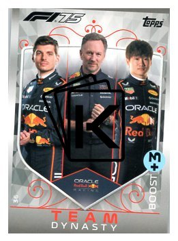 2025 Topps Turbo Attax F1 Oracle Red Bull Racing   36 Verstappen / Horner / Yuki Tsunoda