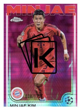 fotbalová kartička 2024-25 Topps Chrome 55 - Minjae Kim limit 038/175