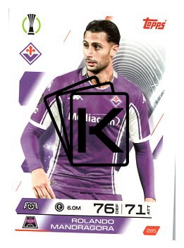 fotbalová kartička 2025-26 Topps Match Attax UCC 285 Rolando Mandragora (ACF Fiorentina)