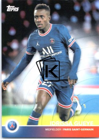 Fotbalová kartička Topps 2021-22 PSG Team Set 15 Idrissa Gueye