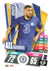 fotbalová kartička Topps Match Attax Champions League 2020-21 CHE3 Mateo Kovačić All Rounder Chelsea FC