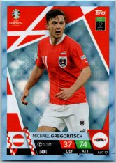 fotbalová karta Topps Match Attax EURO 2024 Blue Crystal AUT17 Michael Gregoritsch Austria