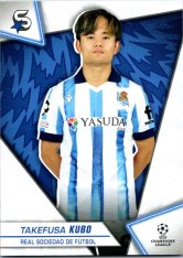 Fotbalová kartička 2023-24 Topps Superstars UEFA Club Competitions 142 Takefusa Kubo (Real Sociedad de Fútbol)