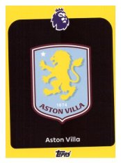 fotbalová kartička 2025-26 Topps  Premier League 19 Aston Villa Logo-PARALLEL Yellow