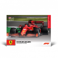 kartička Formule 1 Topps Now 2021 034 Charles Leclerc Ferrari