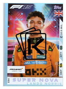 2025 Topps Turbo Attax F1  McLaren Supernova  334 Lando Norris