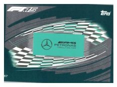 2025 Topps Turbo Attax F1 Mercedes AMG  37 Team Logo-Paralel Emerald