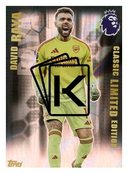 fotbalová kartička 2025-26 Topps  Premier League - Classic Limited Edition LE1 David Raya (Arsenal)