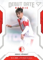 fotbalová kartička SportZoo 2020-21 Fortuna Liga Serie 2 Debut Date Rookie DR15 Denis Višinský SK Slavia Praha