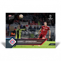 Fotbalová kartička Topps Now 2021-22 UCL 60 Robert Lewandowski FC Bayern Munchen