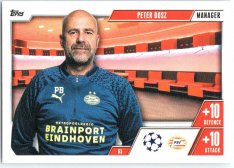 2023-24 Topps Match Attax EXTRA UEFA Club Competition Managers 63 Peter Bosz (PSV Eindhoven)